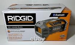 RIDGID Jobsite Radio Speaker Bluetooth Wireless R84087 18-Volt Weather Resis. MS