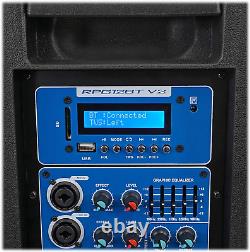 RPG12BT V2 12 Powered 800W DJ PA Speaker Bluetooth/Wireless/Remote/Eq, Black