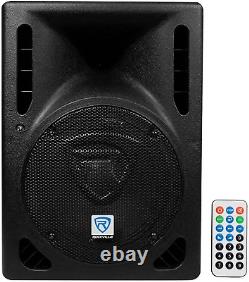 RPG8BT V2 8 Powered 400W DJ PA Speaker Bluetooth/Wireless/Remote/Eq, Black