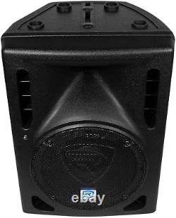 RPG8BT V2 8 Powered 400W DJ PA Speaker Bluetooth/Wireless/Remote/Eq, Black