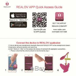 Realov Bluetooth Wireless App Remote Control Butterfly Vibrating Massager Phone