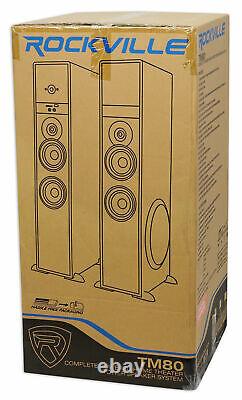 Rockville Bluetooth Home Theater/Karaoke Machine System with(2) Subs+Wireless Mics