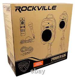 Rockville Dual 8 Phone/ipad/Laptop Youtube Karaoke Machine/System+Wireless Mics