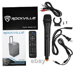 Rockville ROCKnGo 10 Portable Rechargeable Home Bluetooth Speaker+Wireless Mic
