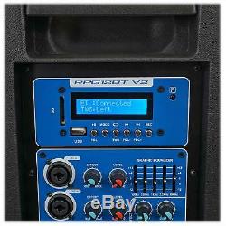 Rockville RPG12BT V2 12 Powered 800W DJ PA Speaker BlueTooth/Wireless/Remote/EQ