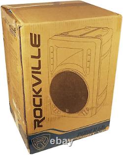 Rockville RPG8BT V2 8 Powered 400W DJ PA Speaker Bluetooth/Wireless/Remote/Eq