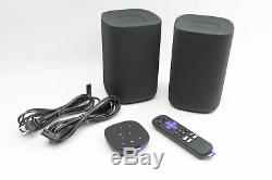 Roku TV 9030x Wireless Bluetooth Speakers with Tabletop Remote and Voice Remote