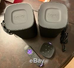 Roku TV Wireless Speakers with Tabletop and Voice Remotes
