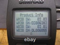 Simrad WR20 Remote Commander-WithWB20 Wireless Bluetooth Base-Tested-New Battery