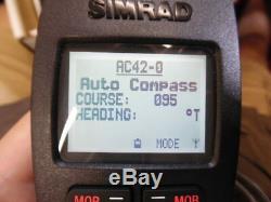 Simrad WR20 Remote Commander With WB20 Wireless Bluetooth Base Tested Good