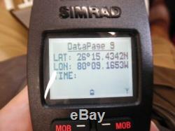 Simrad WR20 Remote Commander With WB20 Wireless Bluetooth Base Tested Good