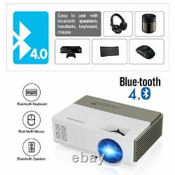Smart LED Android HD Smart Projector WIFI BT 1080p Wireless Home Movie Cinema AV