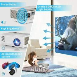 Smart LED Android HD Smart Projector WIFI BT 1080p Wireless Home Movie Cinema AV