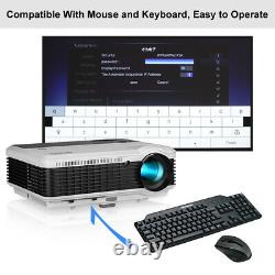 Smart LED HD WiFi Projector 1080P Android 6.0 Blue-tooth for YouTube Netflix US