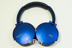 Sony MDR-XB950BT Extra Bass Bluetooth Headset Headphones withRemote Mic (Blue)