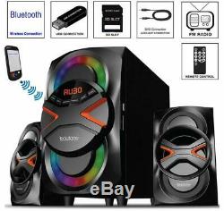 Stereo System Home Bluetooth Mp3 Audio Aux Usb Am\Fm Radio Wireless Remote New