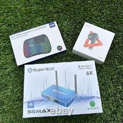 SuperBox S5 Max Bundle 8K HDMI, Wireless Bluetooth Headphones Keyboard Remote