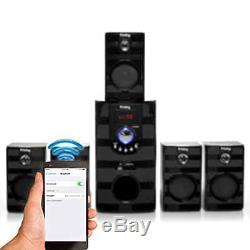 Surround Sound Home Theater Speakers System Bluetooth Remote Wireless LED PC Lap
