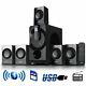 Surround Sound System Towers Home Theater Bluetooth Remote Usb Sd Fm Radio