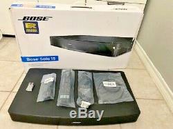 Used Factory Renewed Bose Solo 15 TV Sound System Black Remote Cables