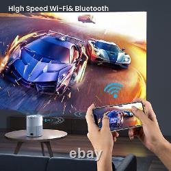 WiFi Bluetooth Projector 1080P 2-in-1 Portable Video Movie Home Theater Cinema