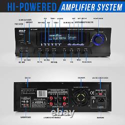 Wireless Bluetooth Audio Power Amplifier 300W 4 Channel Home Theater Stereo Re