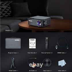 Wireless Bluetooth Projector 4K Full HD 8500 Lumens 1080P Home Movie Video LCD
