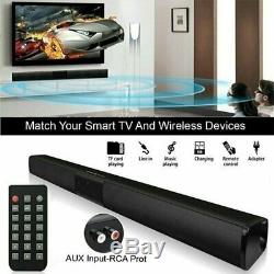 Wireless Bluetooth Sound Bar Speaker System TV Home Theater Soundbar Subwoofer