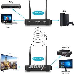 Wireless HDMI Extender with Loop Out, Wifi Transmitter and Receiver Kit 328Ft 1