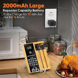 Wireless Meat Thermometer 2 Meat Probes Bluetooth Turkey Lamb 400Ft Beef Remote