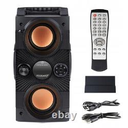 Wireless Party Speaker with Remote Control Bluetooth Bass Rechargeable Portable