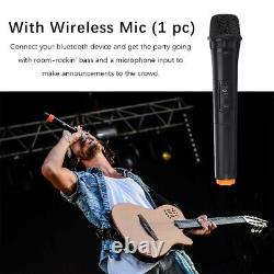 Wireless Portable Speaker FM bluetooth Speakers System withMic & Remote Controll
