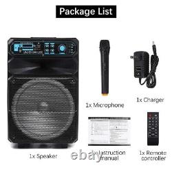 Wireless Portable Speaker FM bluetooth Speakers System withMic & Remote Controll