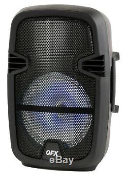 Wireless SPEAKER With MICROPHONE Bluetooth Portable LED Remote 4400 Watts NEW