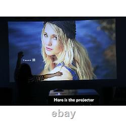 Wireless WiFi Projector HD Blue-tooth Home Theater Mirroring Screen Airplay TV