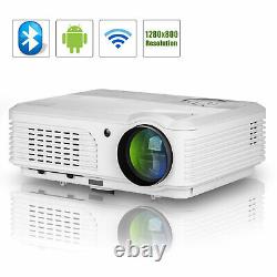 1080p Full Hd Projector Wifi Android Smart Home Cinéma Airplay Sans Fil Hdmi Tv