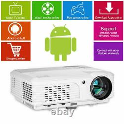 1080p Full Hd Projector Wifi Android Smart Home Cinéma Airplay Sans Fil Hdmi Tv
