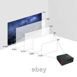 1080p Smart Tv Projector Android 9.0 Full Hd Sans Fil Blue Dent Accueil Proyector