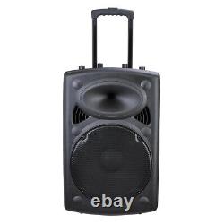 15 Portable Bluetooth Usb Active Pa Speaker Withwireless MIC & Remote Party Show