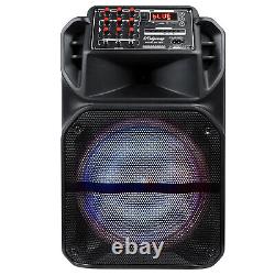 15 Trolley Party Bluetooth Haut-parleur Sans Fil Stereo Loud Withled Light Remote USA