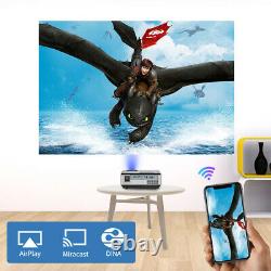 3000lm Led Hd Wifi Projecteur Android 7.1 Blue-tooth Home Theater Wlan Online App