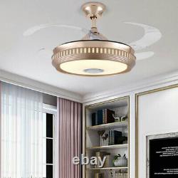 42 Lampe De Musique Sans Fil Pour Ventilateur De Plafond Bluetooth Led Avec Télécommande 110v