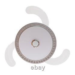 42 Ventilateur de plafond rétractable avec lumière LED enceinte Bluetooth 3 couleurs avec télécommande