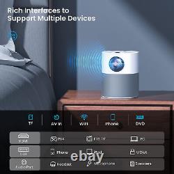 4k 1080p Wifi Bluetooth Mini Led Home Theater Projector Cinema & Soundbox Speaker