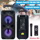 9000w Dual 10 Bluetooth Subwoofer Heavy Bass Speaker Trolley Party Karaok Dj Fm