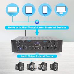 Amplificateur Bluetooth Sans Fil Pyle Karaoke 500w 4channel Stereo Audio Home Theate