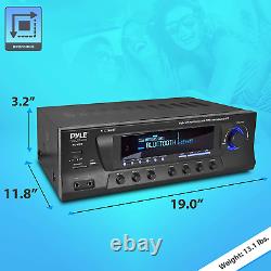 Amplificateur De Puissance Audio Bluetooth Sans Fil 300w 4 Channel Home Theater Stereo Re