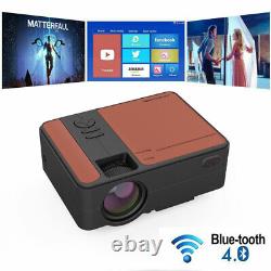 Android Mini Projecteur Hd Wifi Blue-tooth Sans Fil Airplay Pour Netflix Youtube