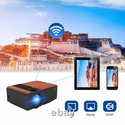 Android Mini Projecteur Hd Wifi Blue-tooth Sans Fil Airplay Pour Netflix Youtube