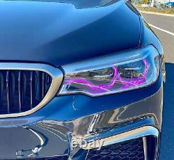 Anneau Halo de l'ange à LED RGBW DRL 4 pour BMW 2012-2015 Série 3 F30 F31 Xenon HID Bluetooth